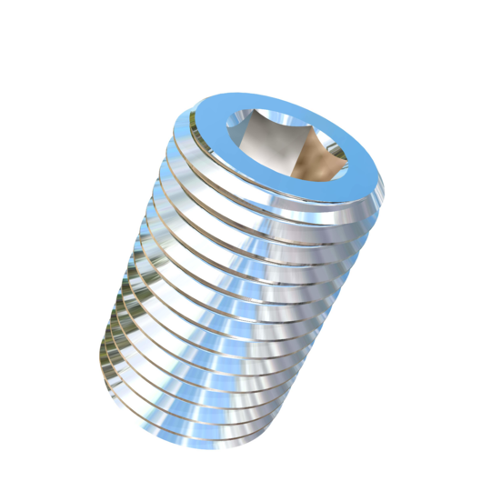 Titanium 1-1/2-6 X 2-1/2 inch UNC Allied Titanium Set Screw, Socket Drive with Cup Point